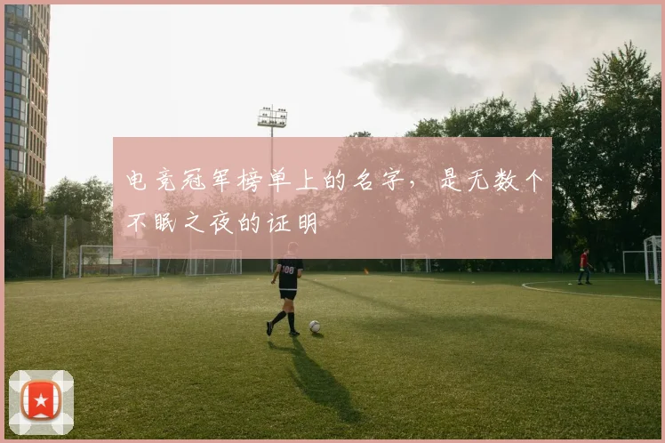 电竞冠军榜单上的名字，是无数个不眠之夜的证明